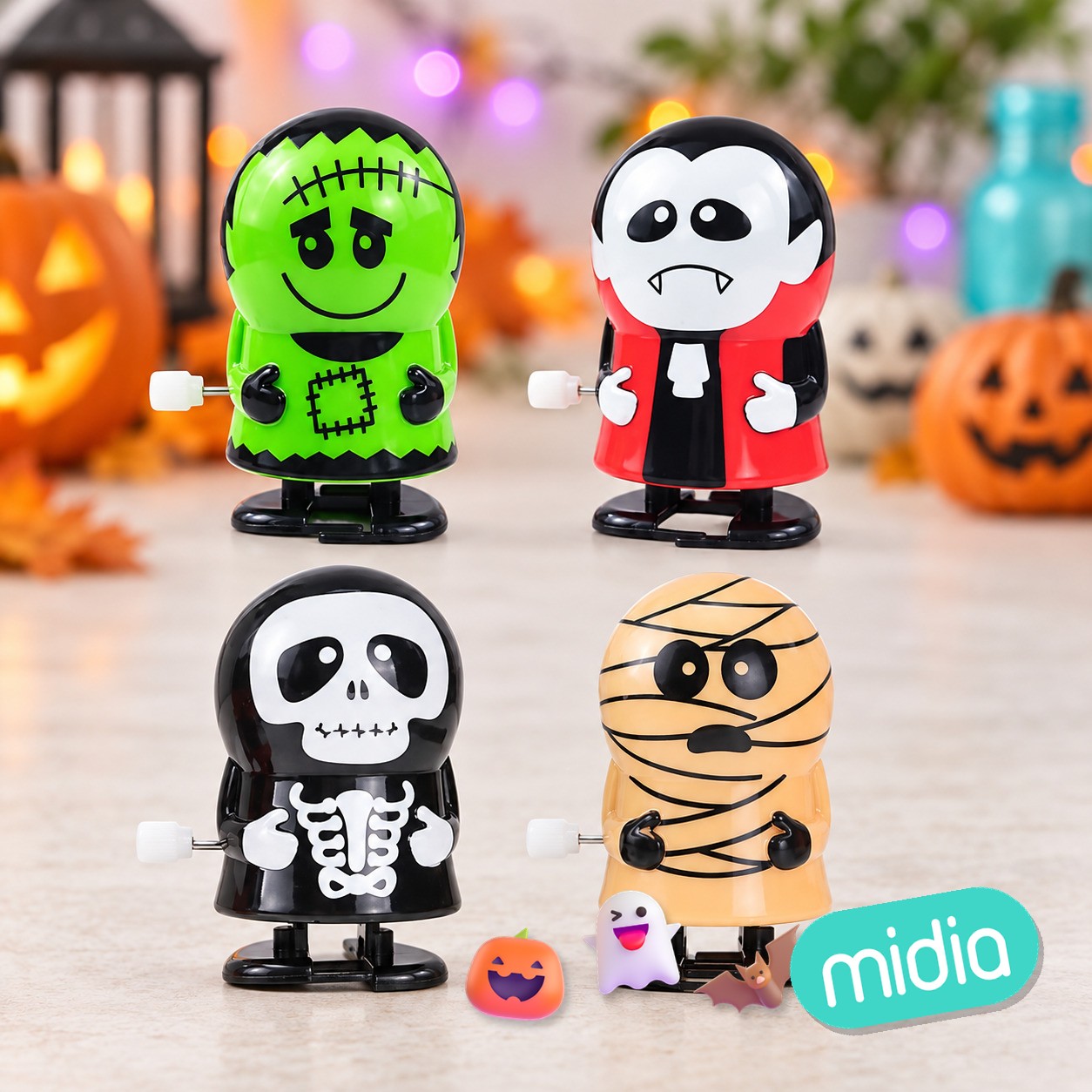 Surtido figuras halloween 12pc