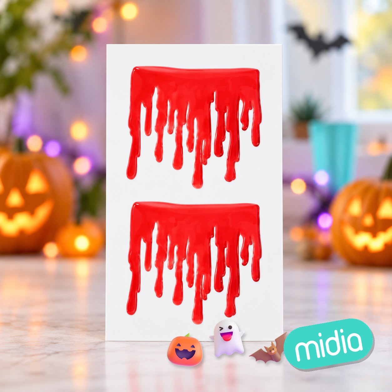 Pegatina gel sangre