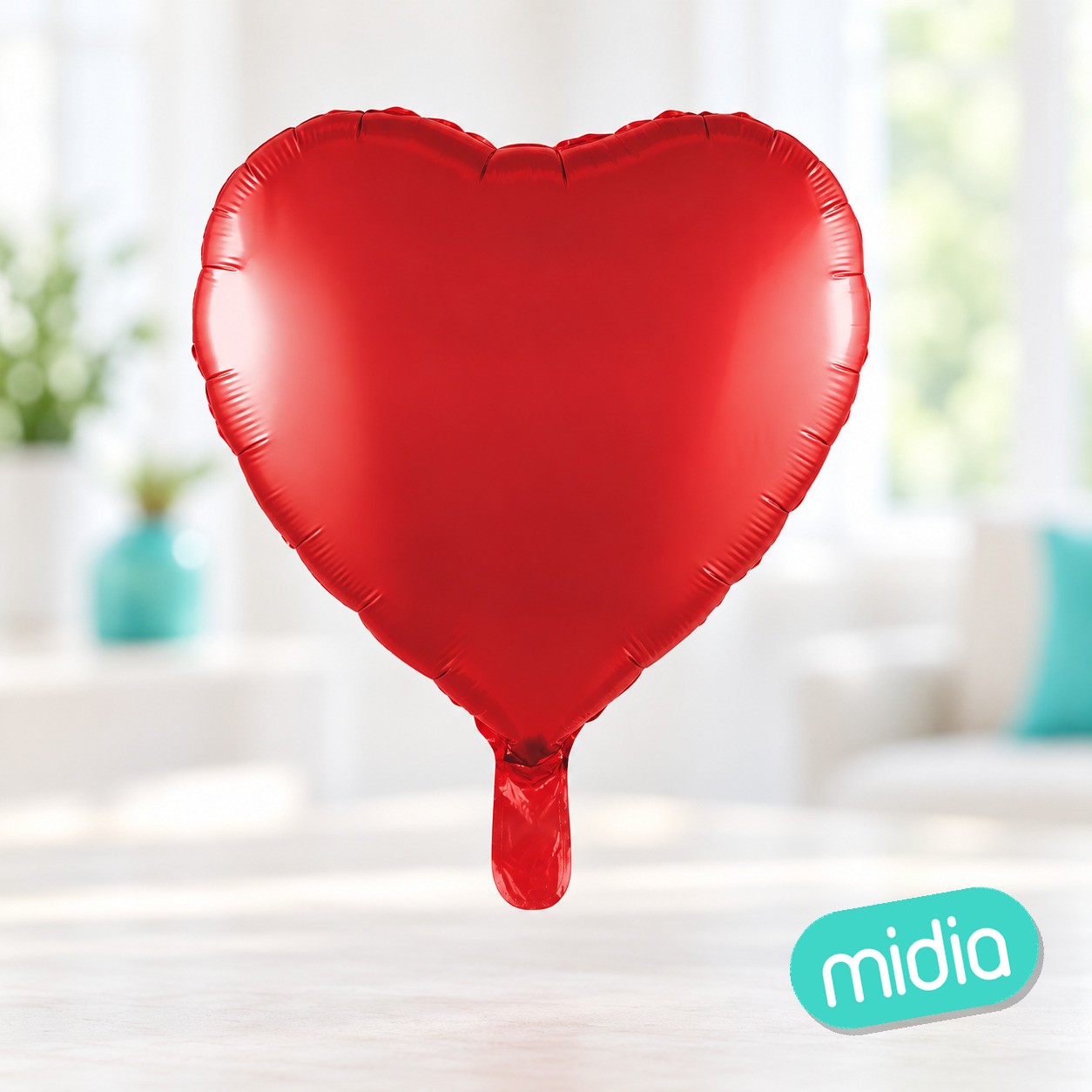 Globo foil corazon 24 pul rojo