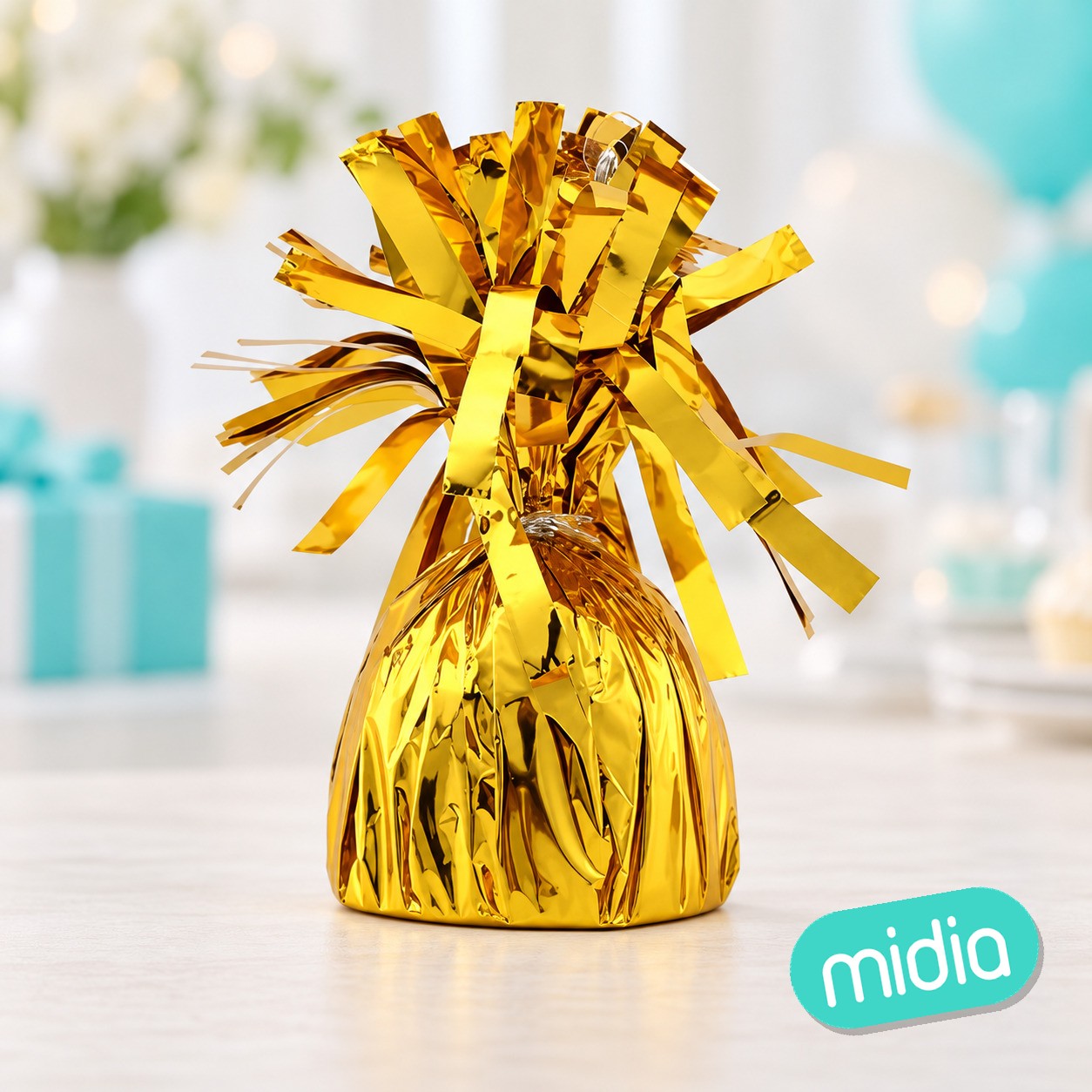 Peso para globos oro
