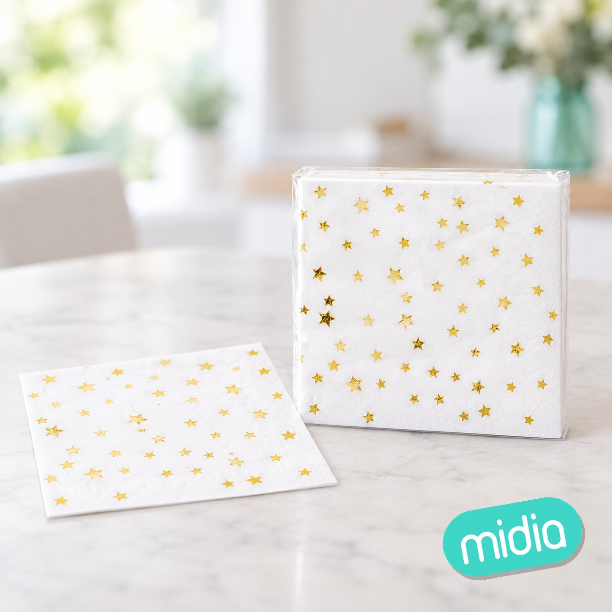 Servilletas gold star 12pc