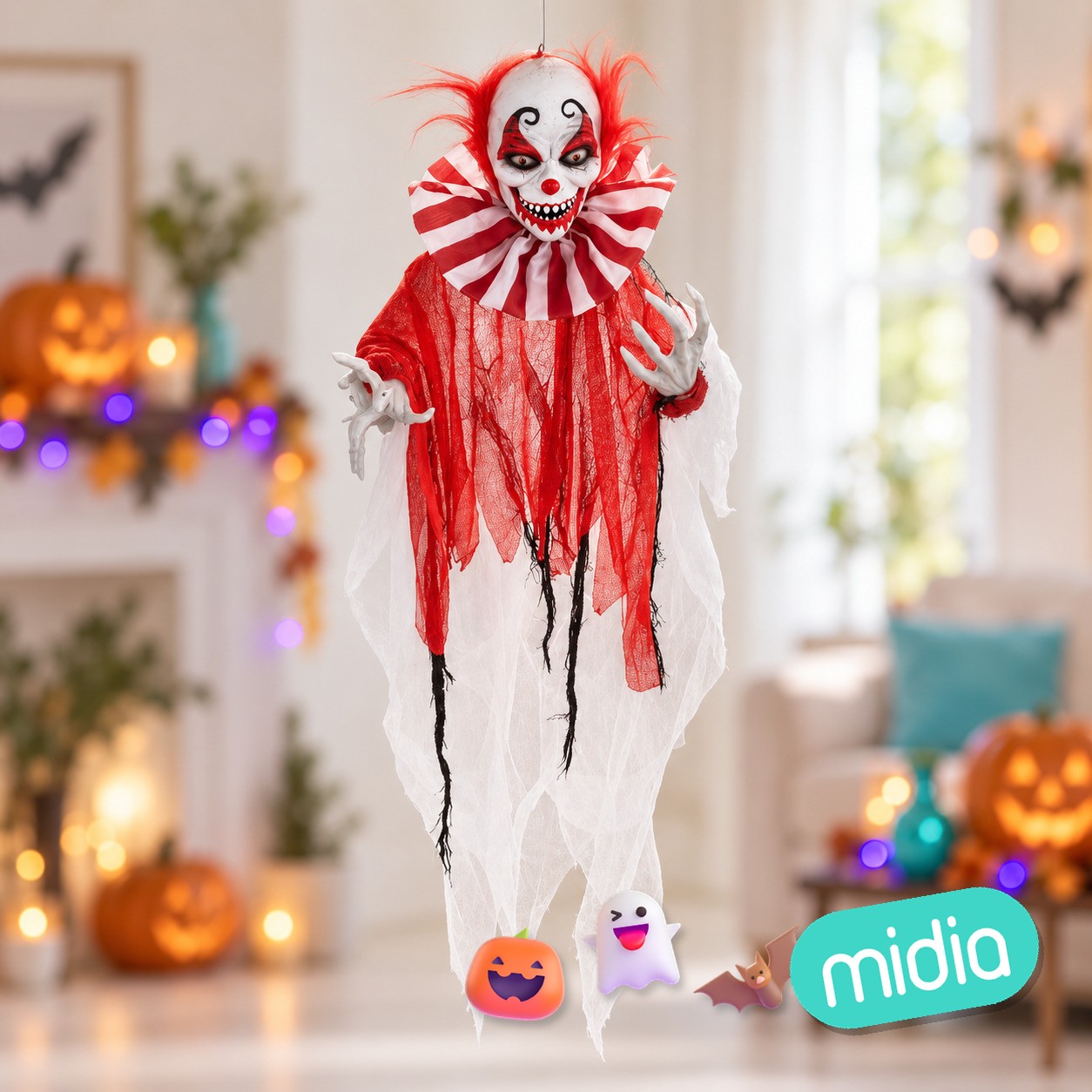 Colgante payaso luz y sonido 90*75