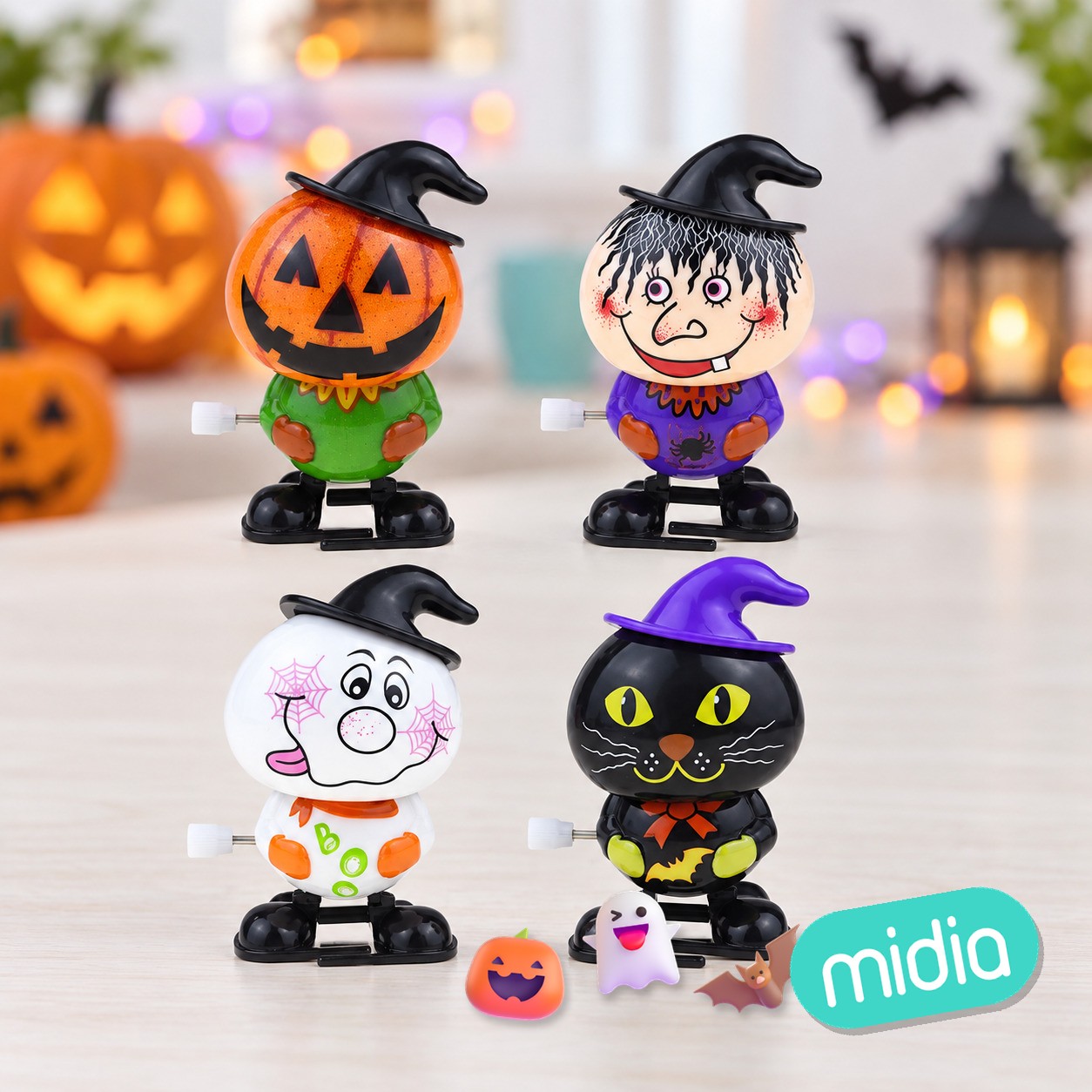Surtido figuras halloween 12pc