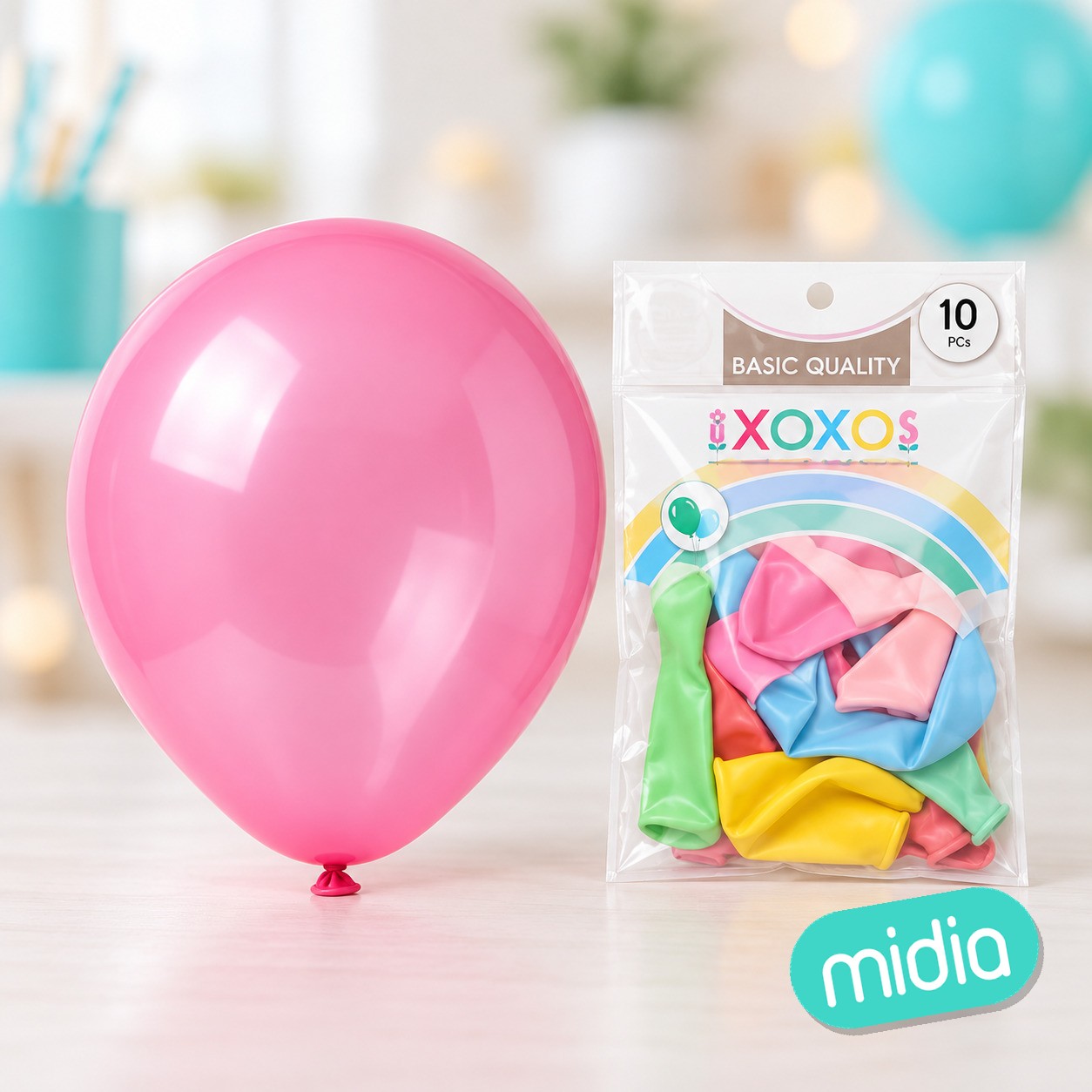 Globos 10pc 2.2g 25cm surtido