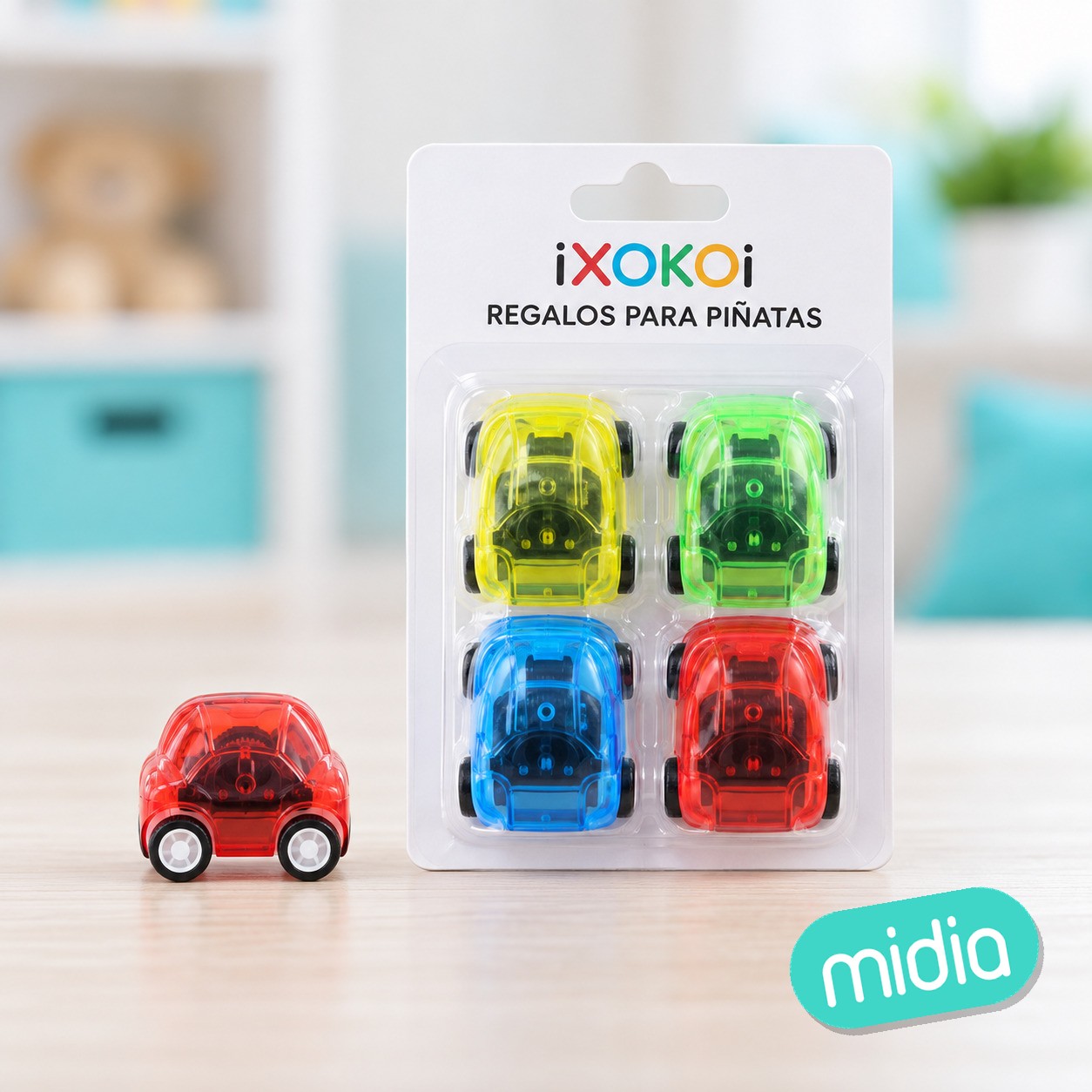 Pack mini coches retroceso 4pcs