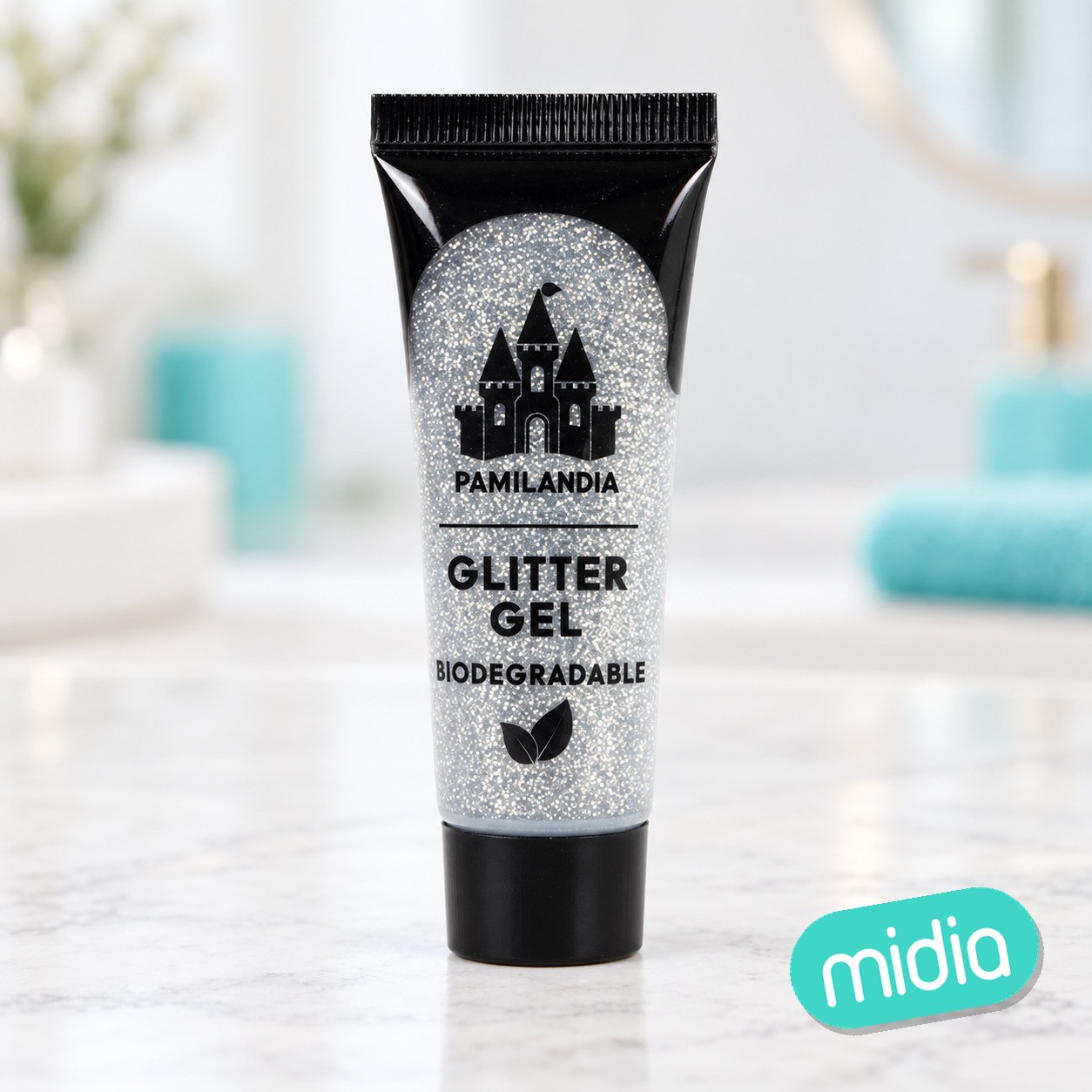 Gel glitter plata biodegradable