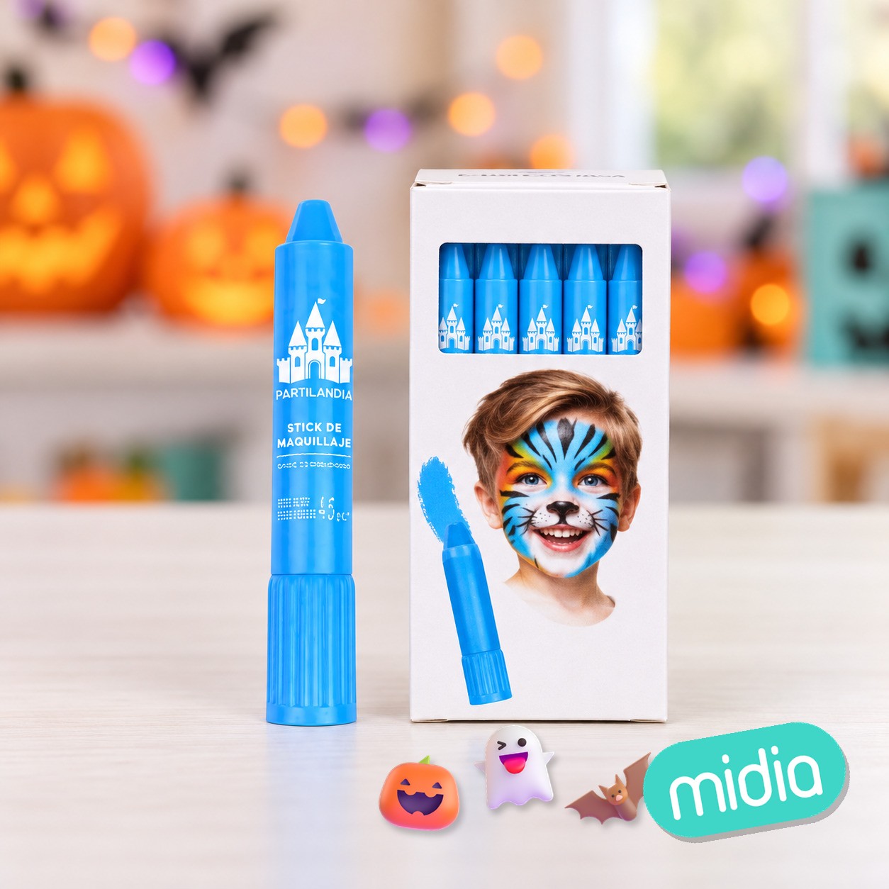 Face stick azul claro