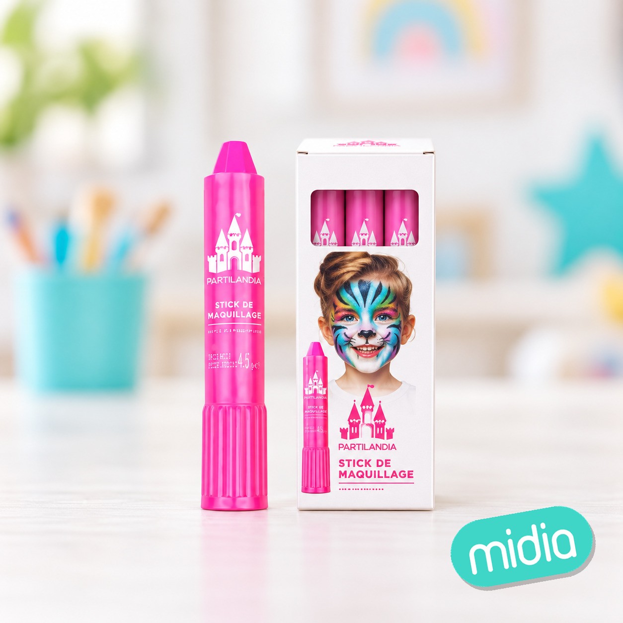 Face stick fucsia