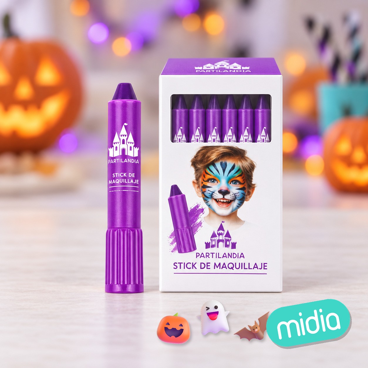 Face stick morado