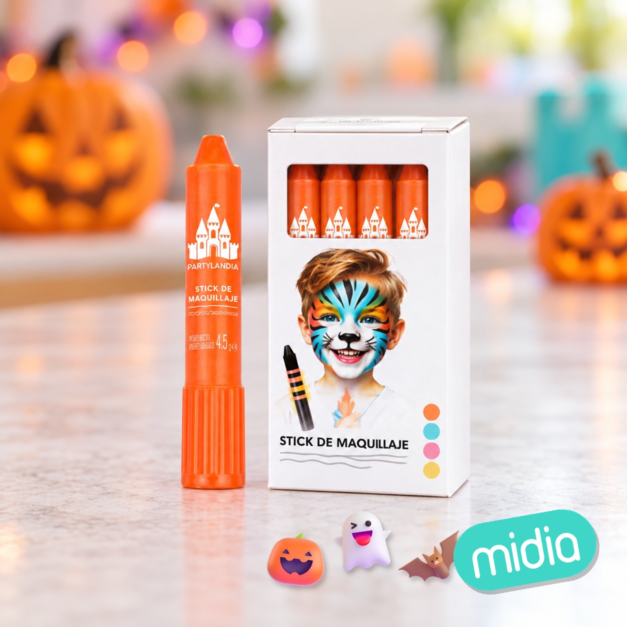 Face stick naranja