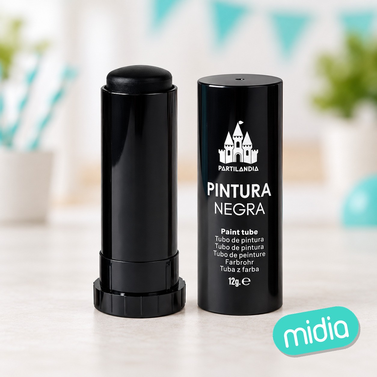 Barra de pintura negra
