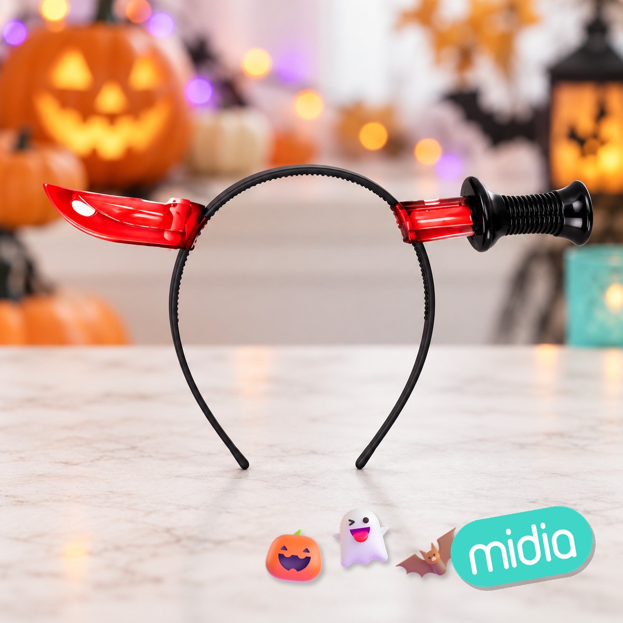 Diadema cuchillo con sangre