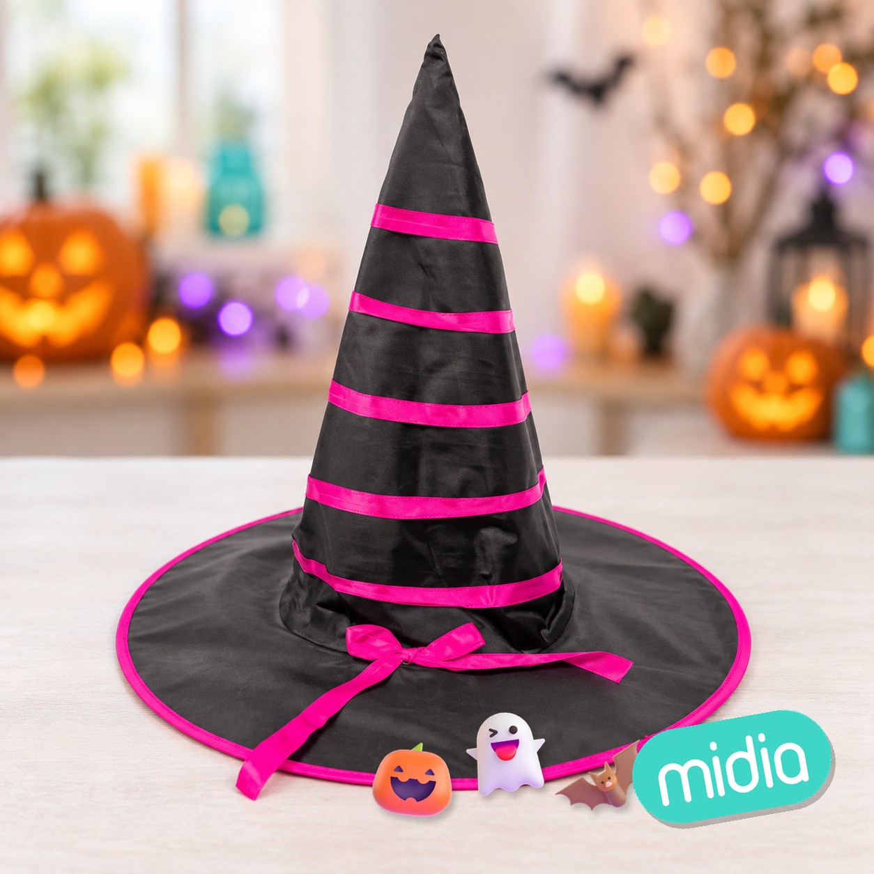 Sombrero de bruja rayas