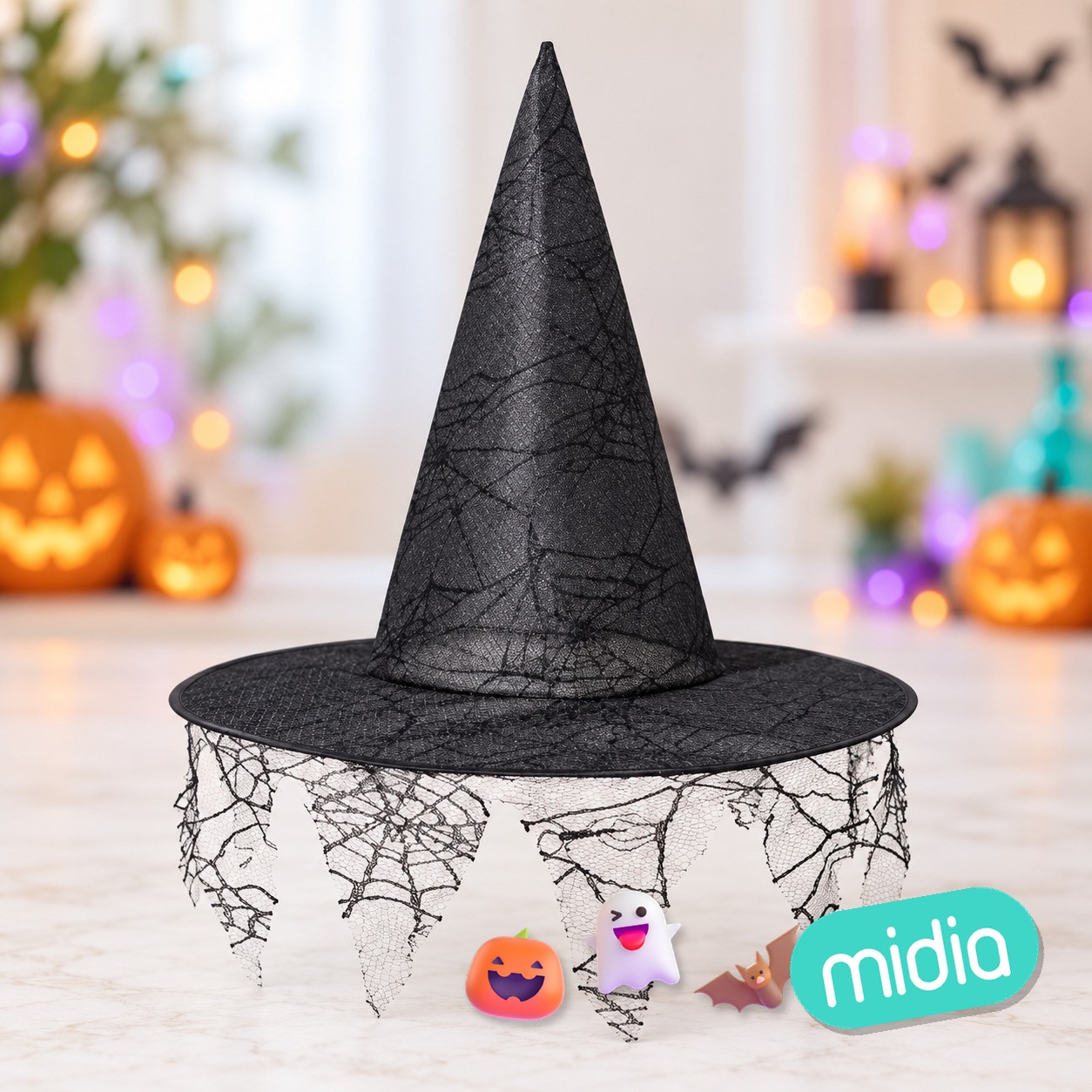 Sombrero de bruja telaraña