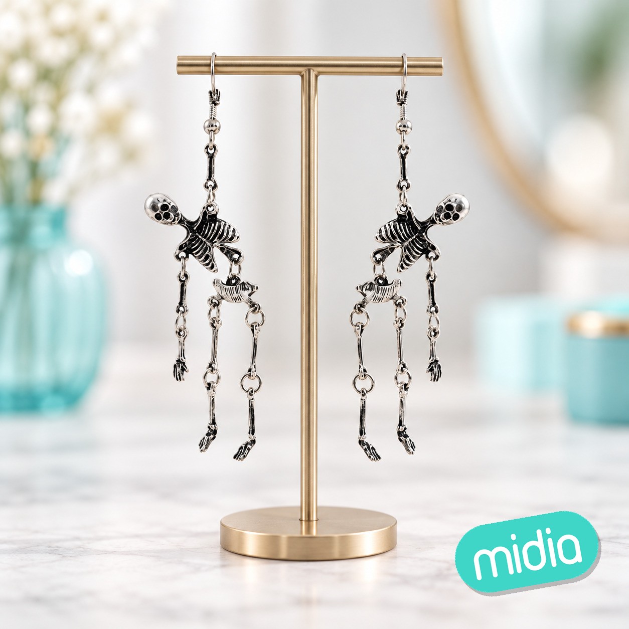 Pendientes esqueleto