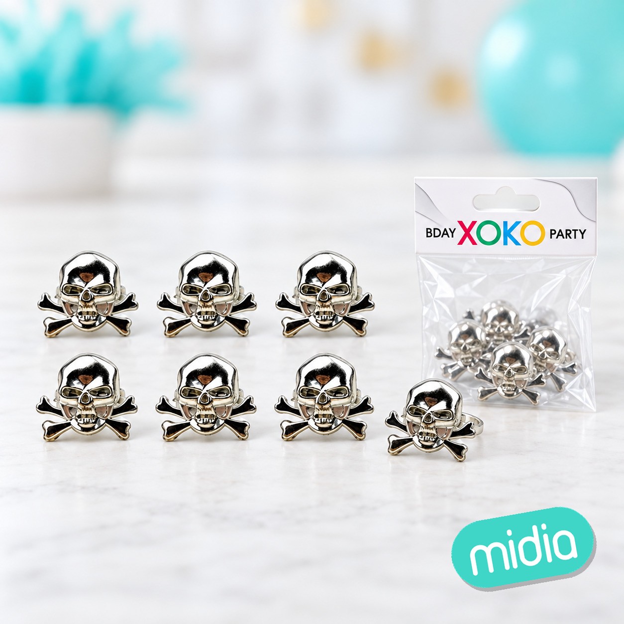 Pack anillo piratas 6pc