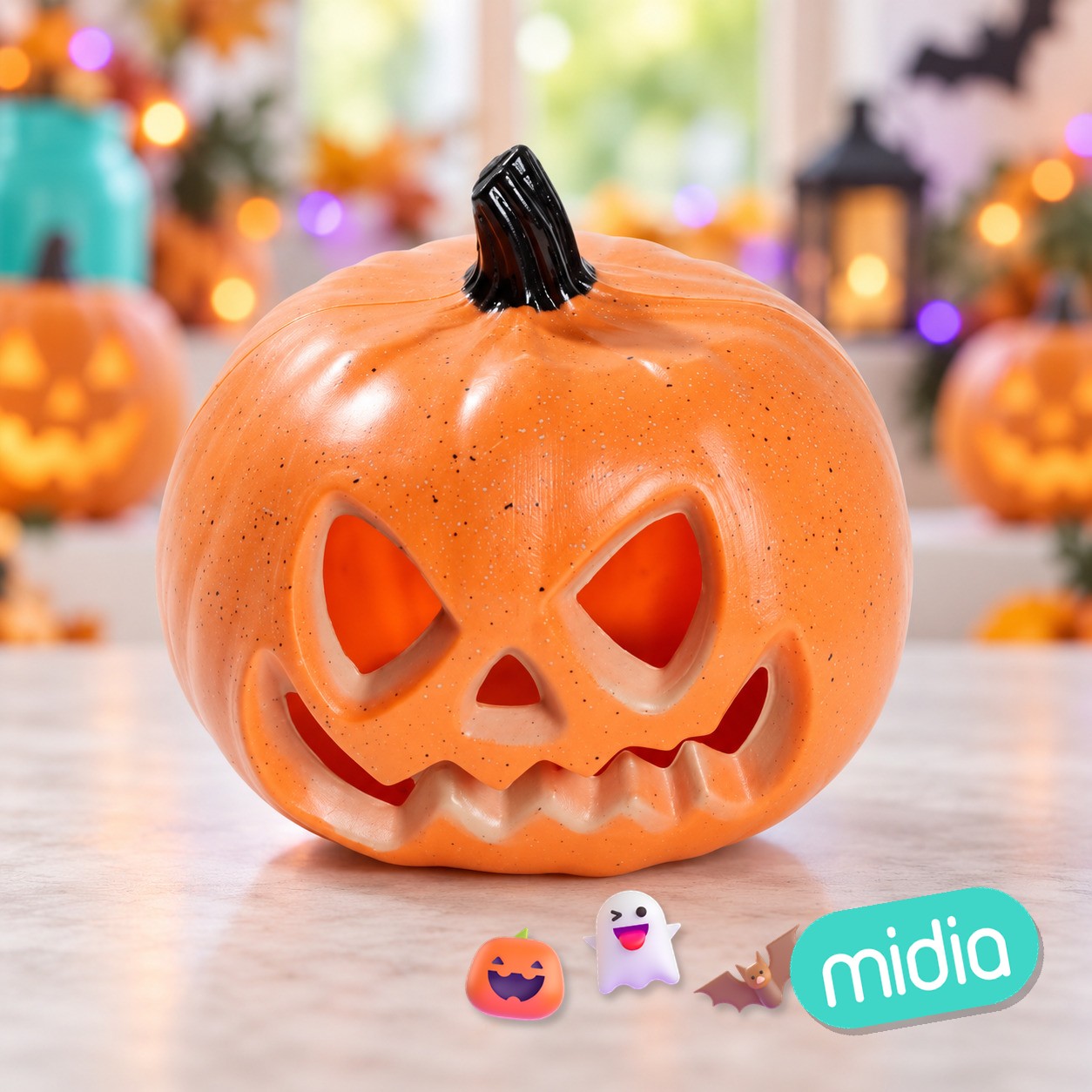 Calabaza con luz 21*19