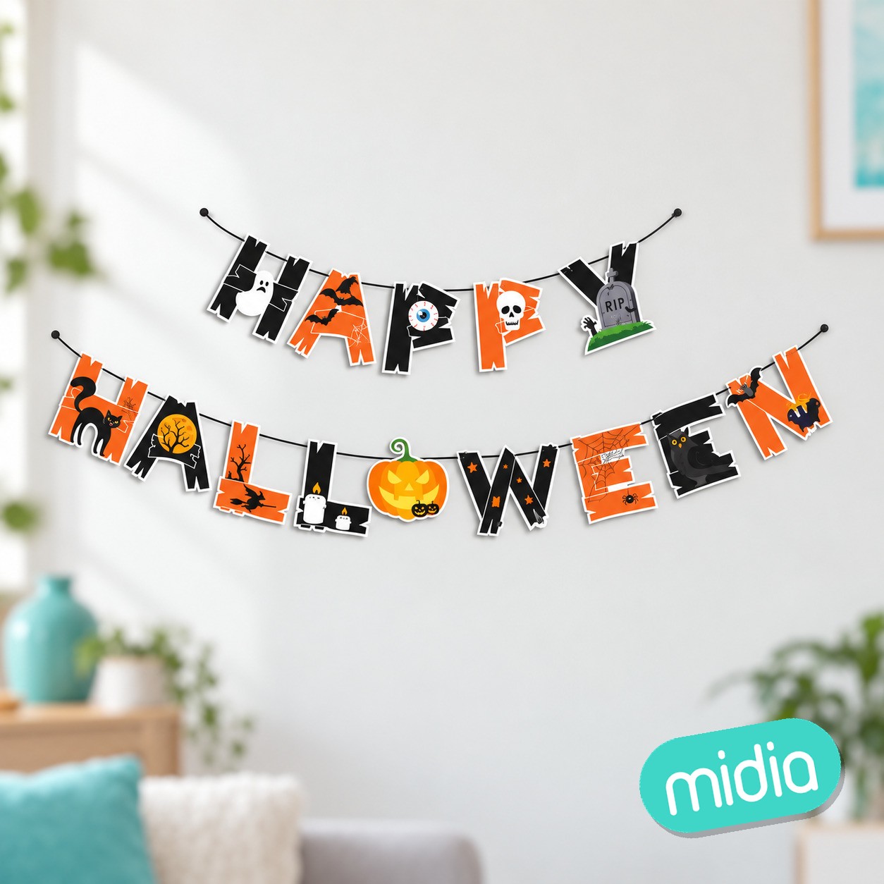 Guirnalda happy halloween