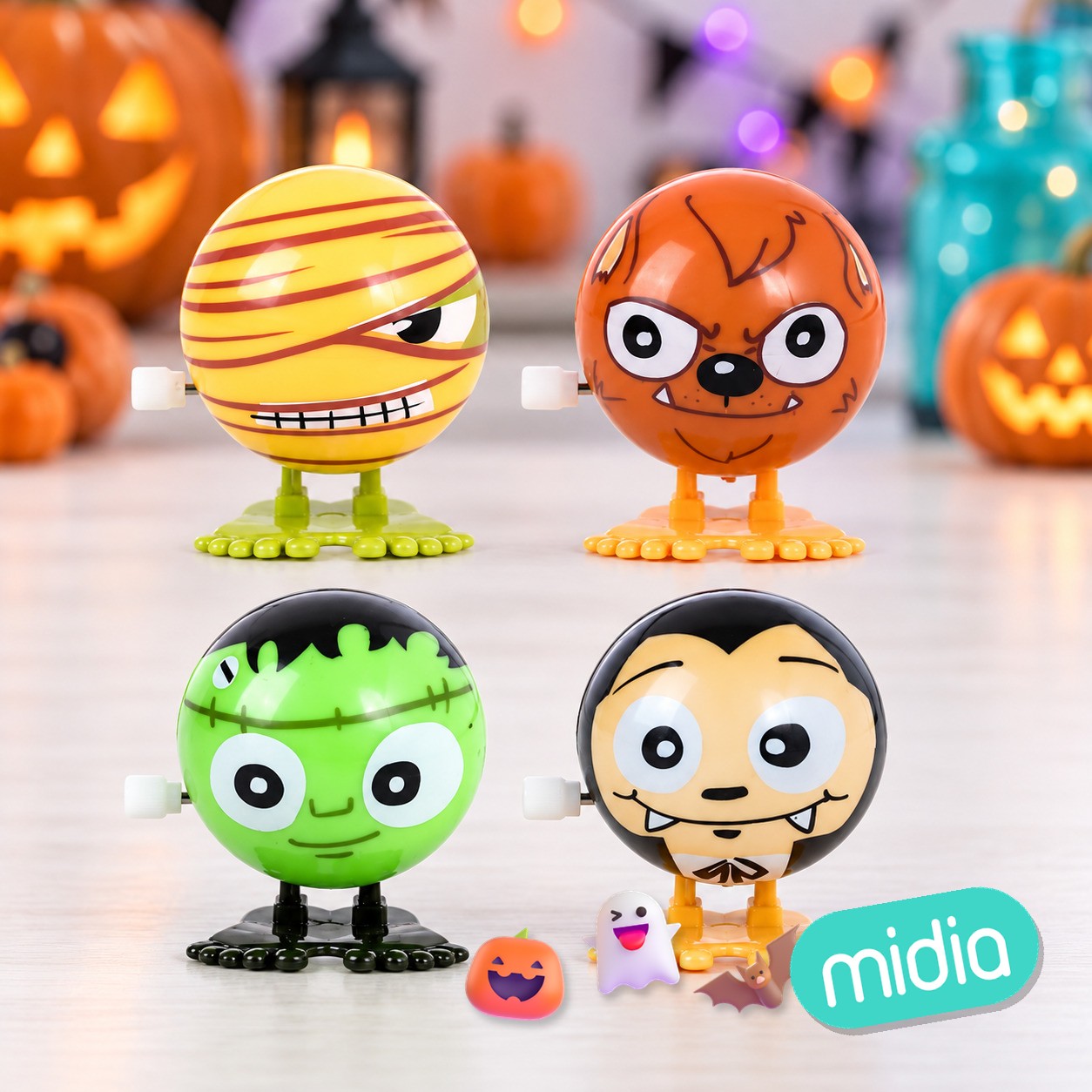 Surtido figuras halloween encantador 12pcs