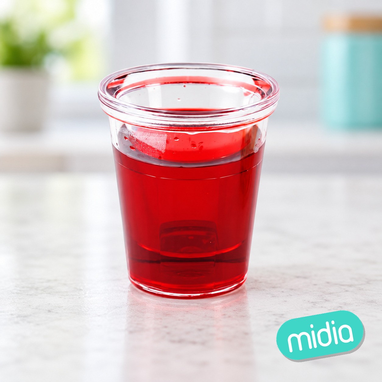 Vaso doble fondo chupito sangre falsa 40 ml