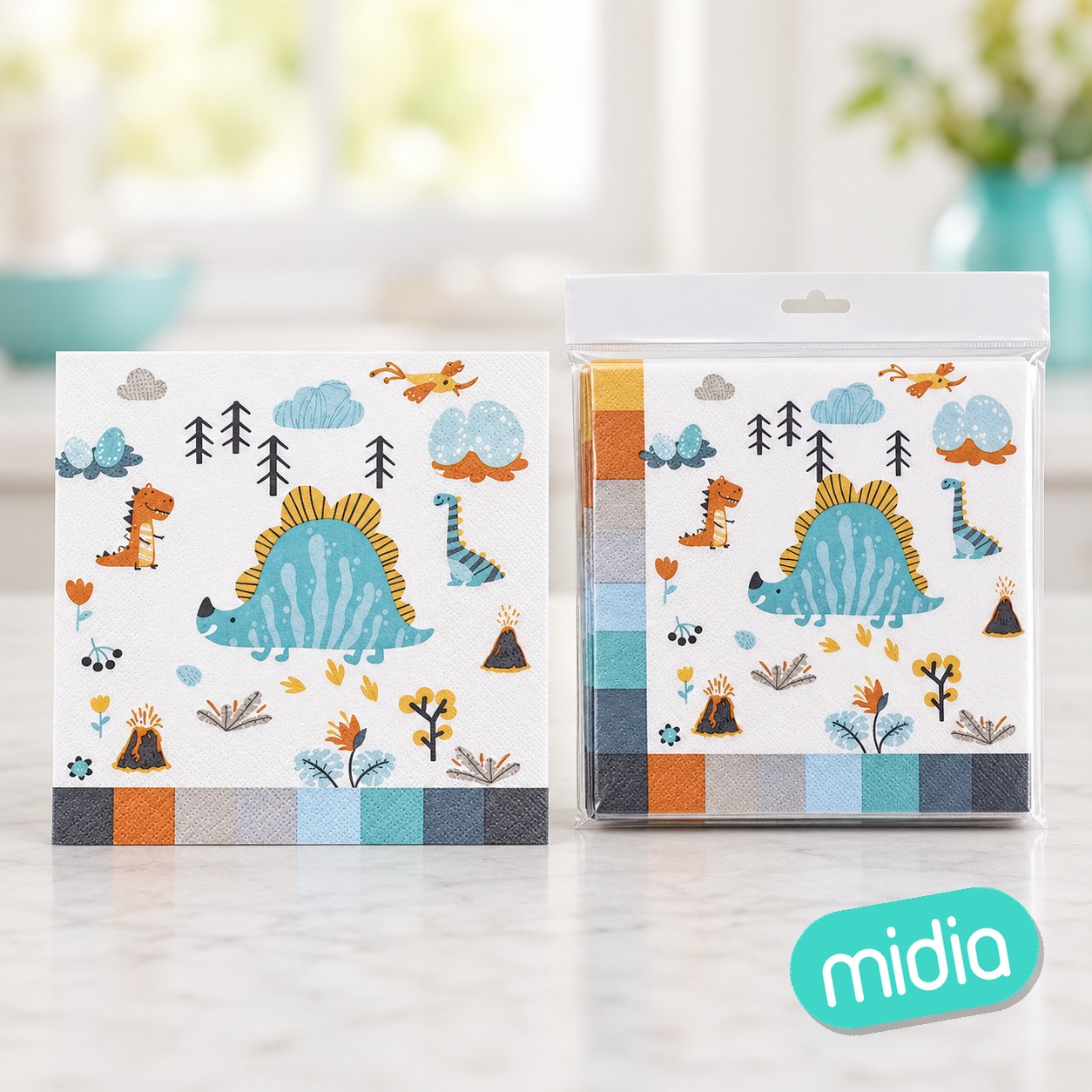 Servilleta dino 12pcs