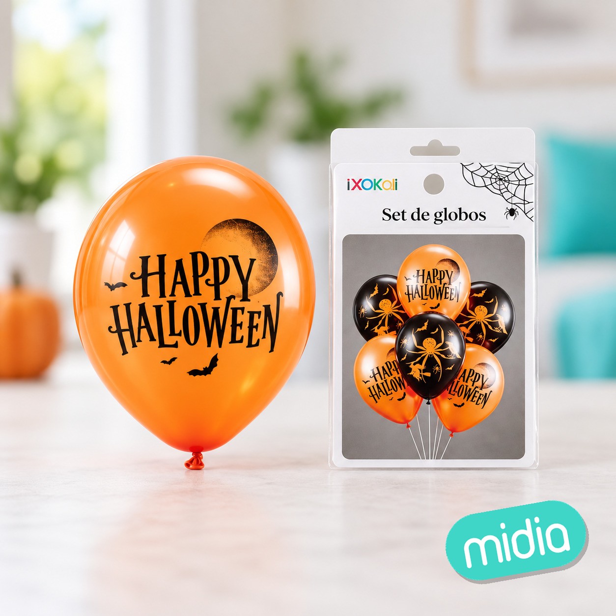 Globos halloween surtidos 6pcs