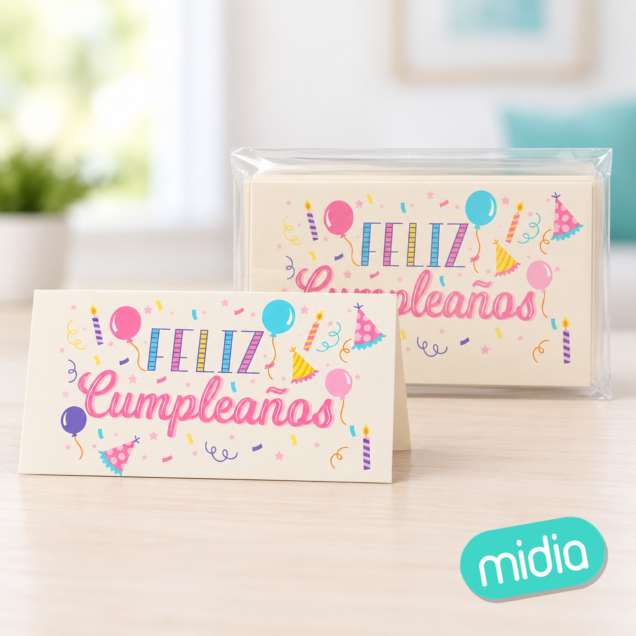 Sobre feliz cumple 17*8.5cm 3pcs