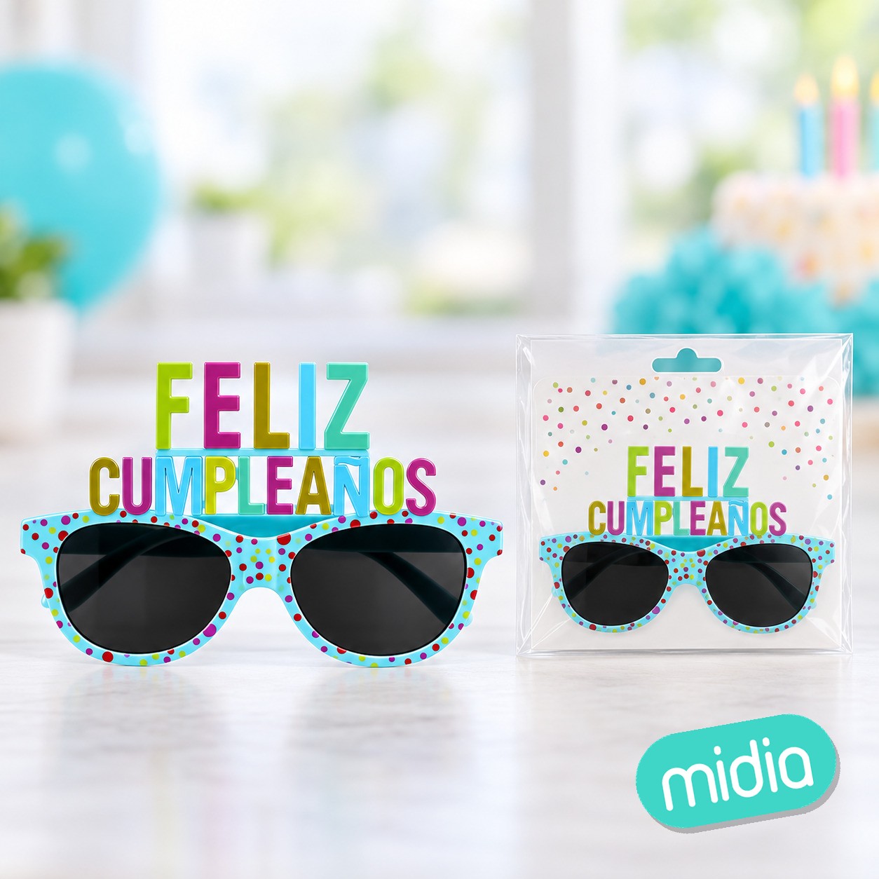 Gafas feliz cumple surtido