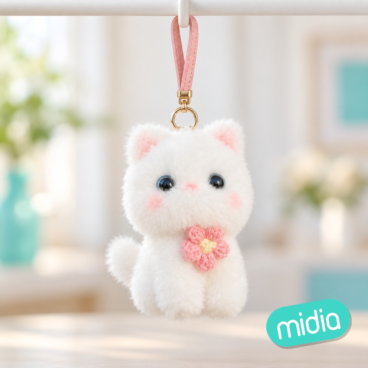 Colgante perfumado para bolso gatito 12cm