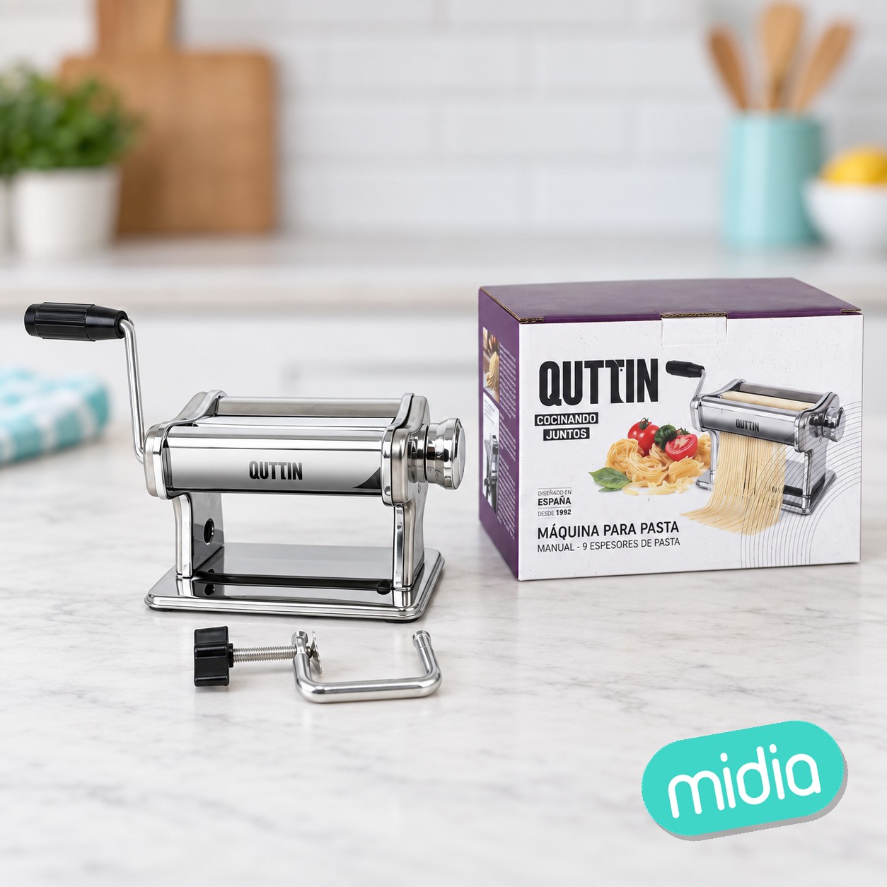 Maquina para pasta acero quttin