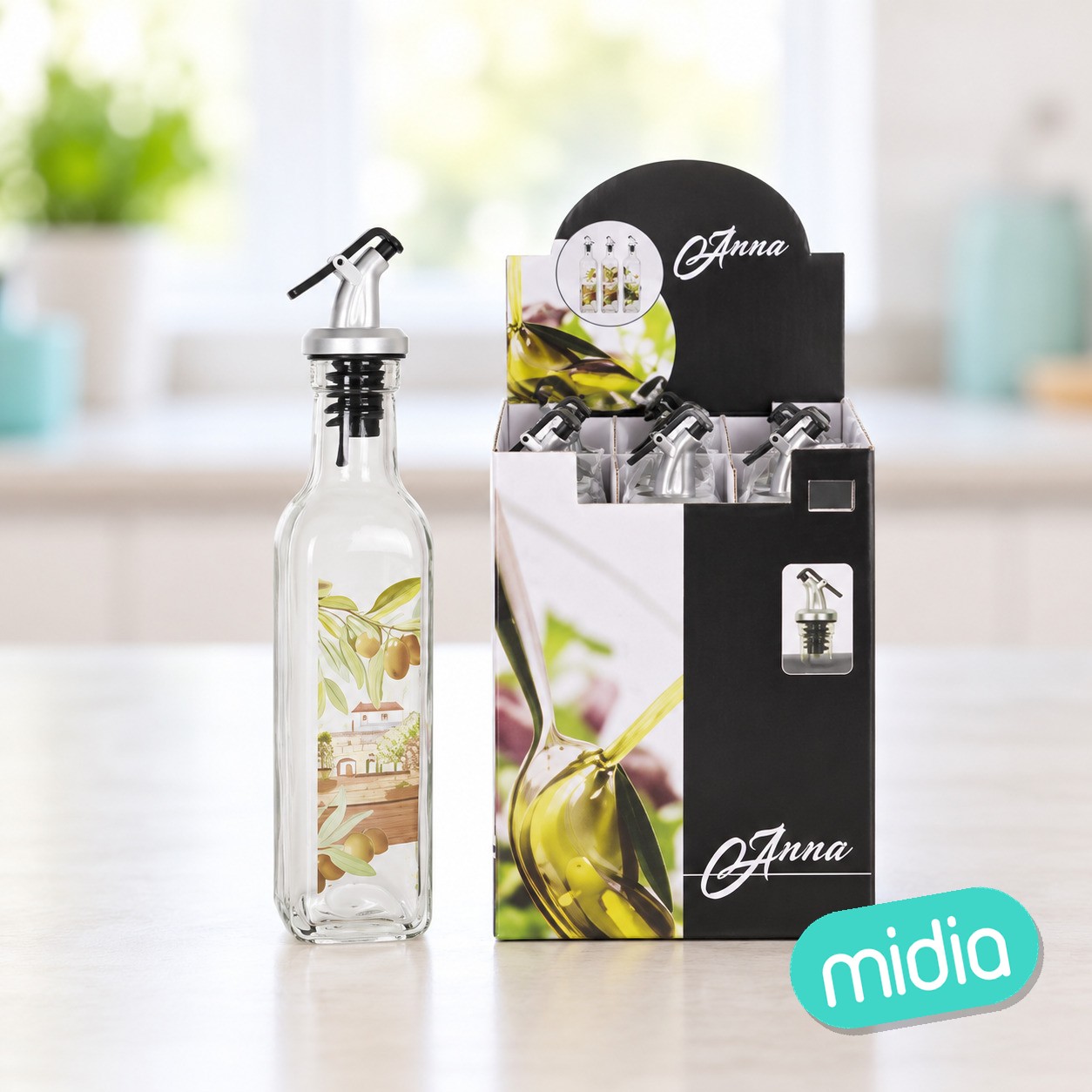 Aceitera vidrio 250m1