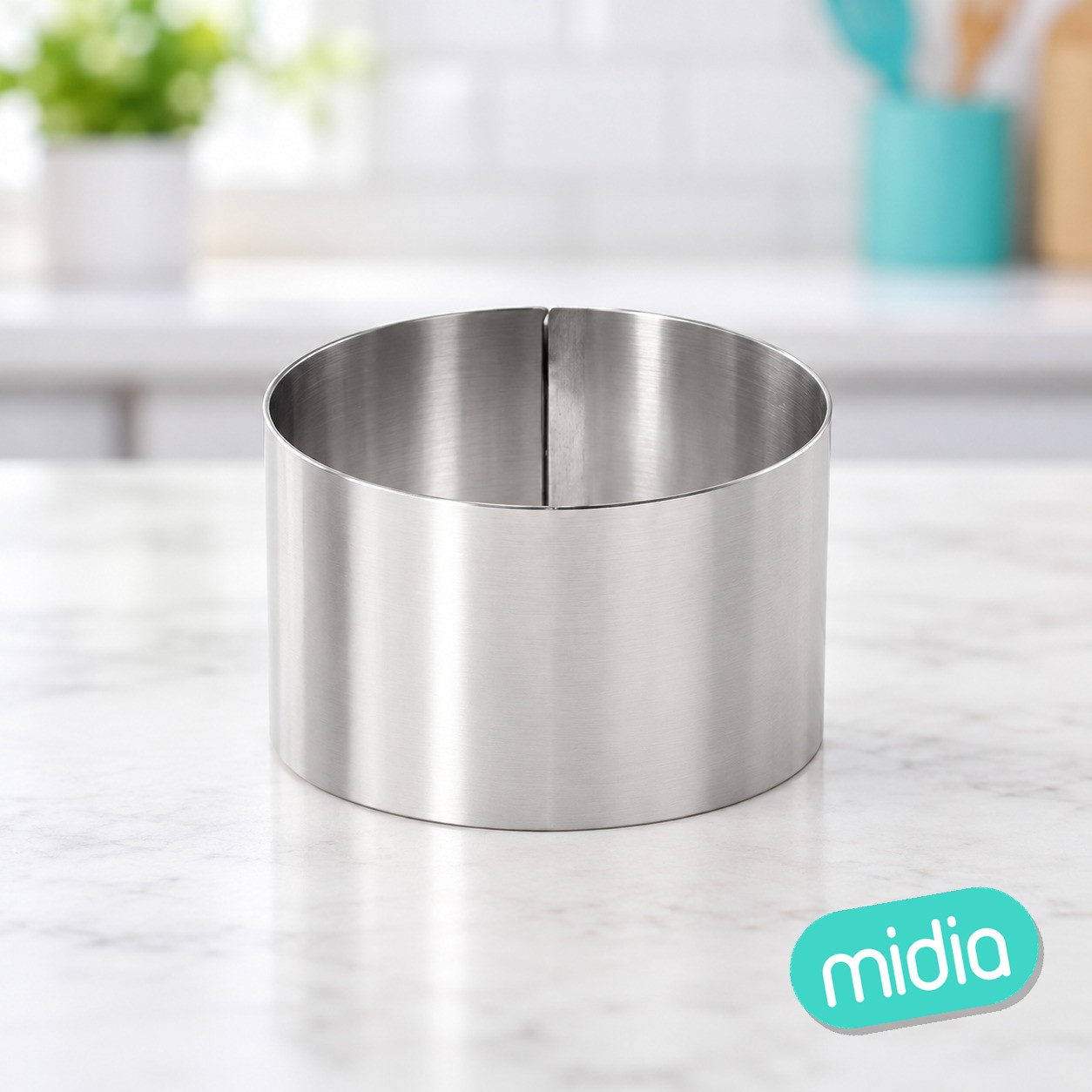 # -144- emplatador inox red.6x4.5cm wooo