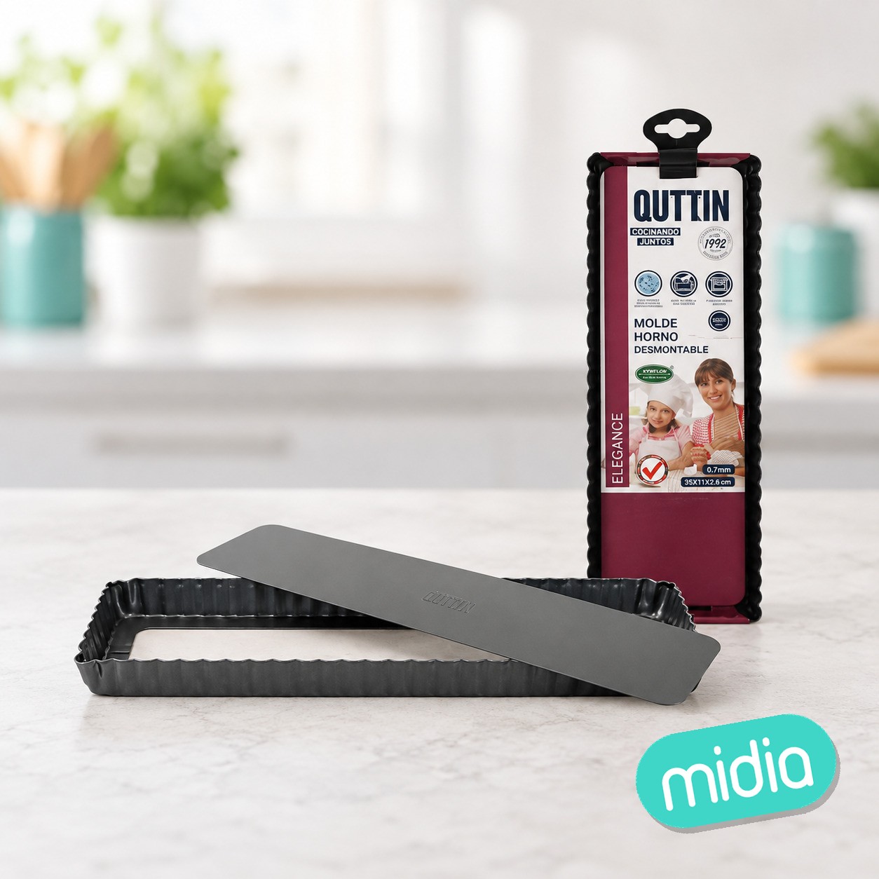 Molde horno desmont. 35x11x2.6cm quttin