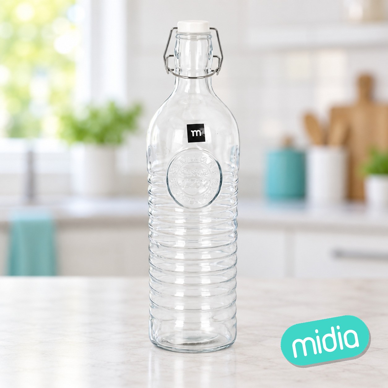 Botella vidrio t/clasi.b/ancha 1.1l la mediterran