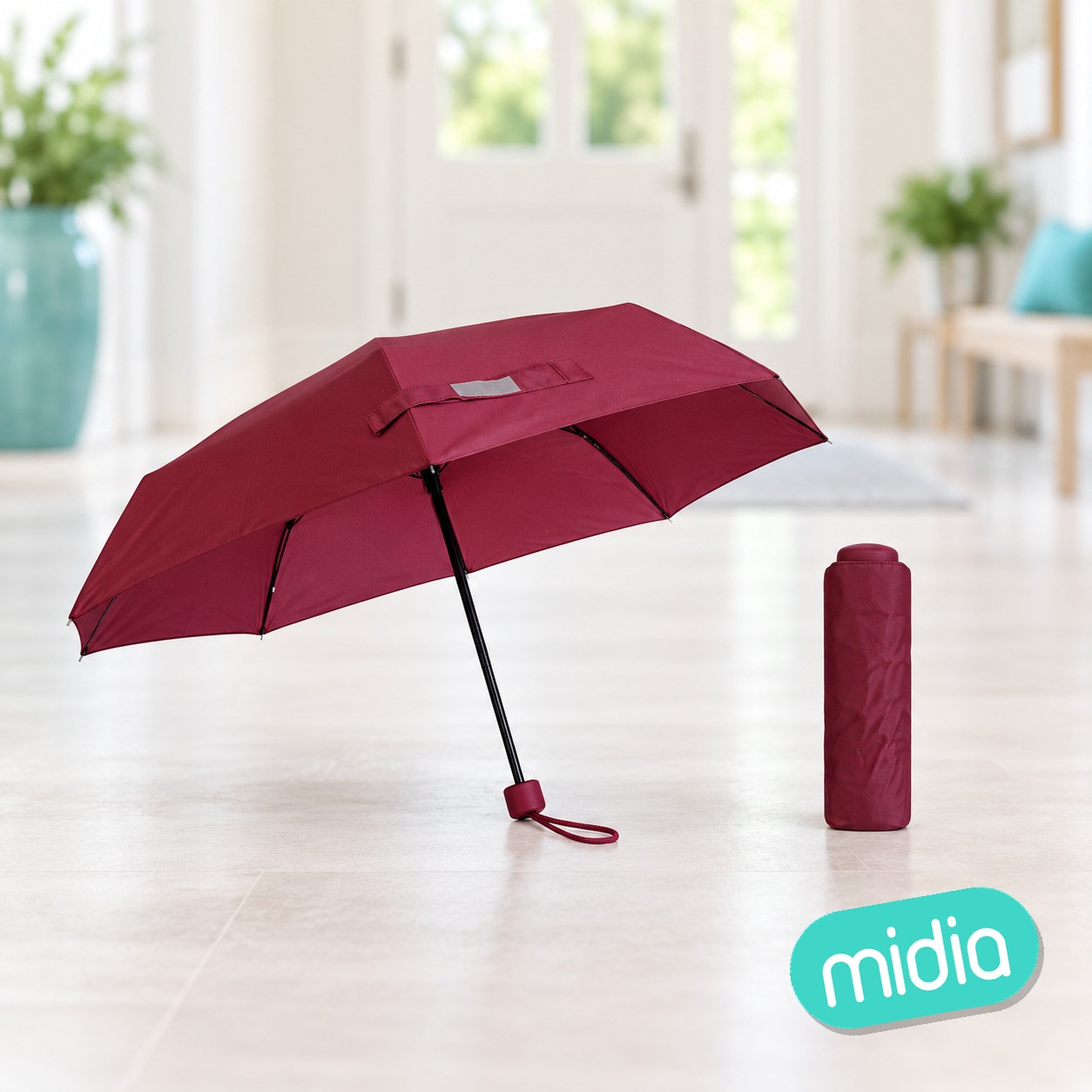 Mini plegable corto 53cm 8k tela