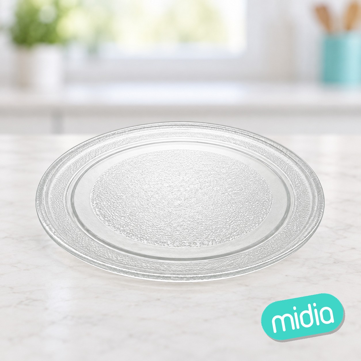Plato microondas vidric