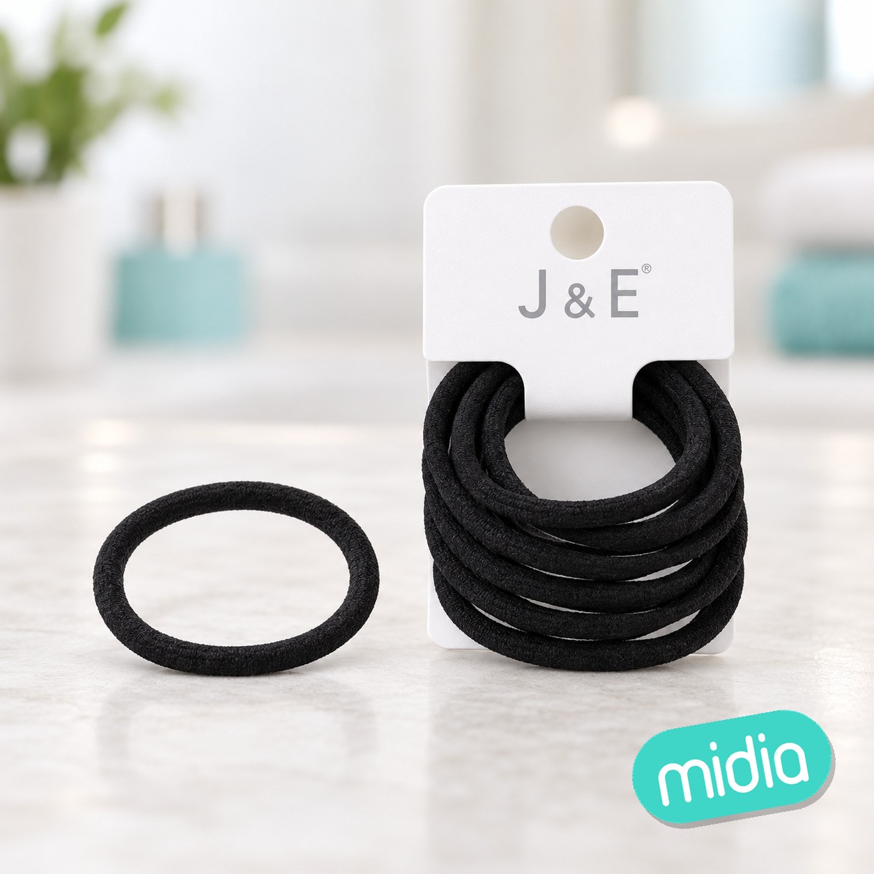 ±0.6cm 5pcs set goma negra doblada