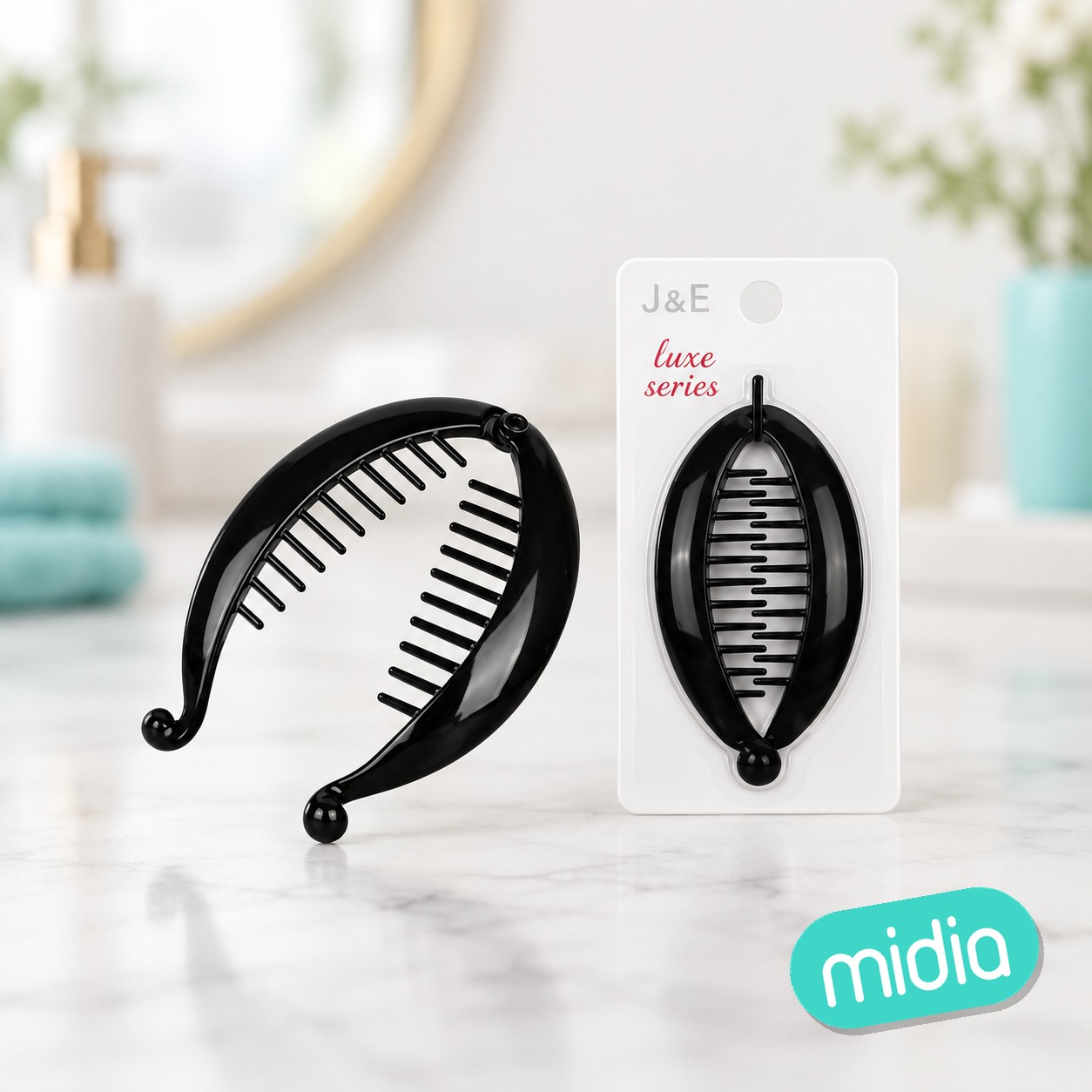 10.5cm pinza acrilica/negro