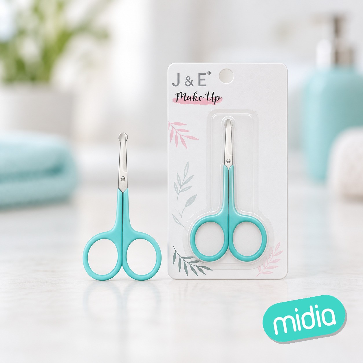Tijeras para belleza corte redondo 9cm