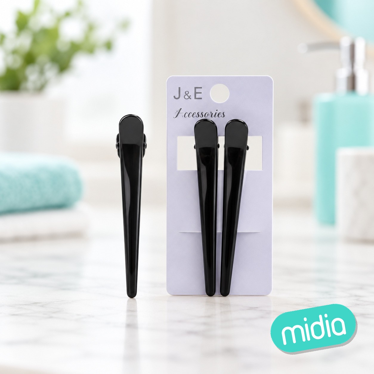 11cm pinza larga en color negro