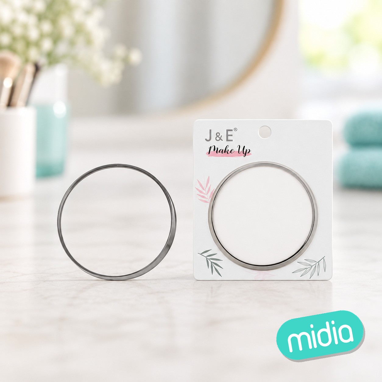 8.8cm espejo de belleza con aumento 3x