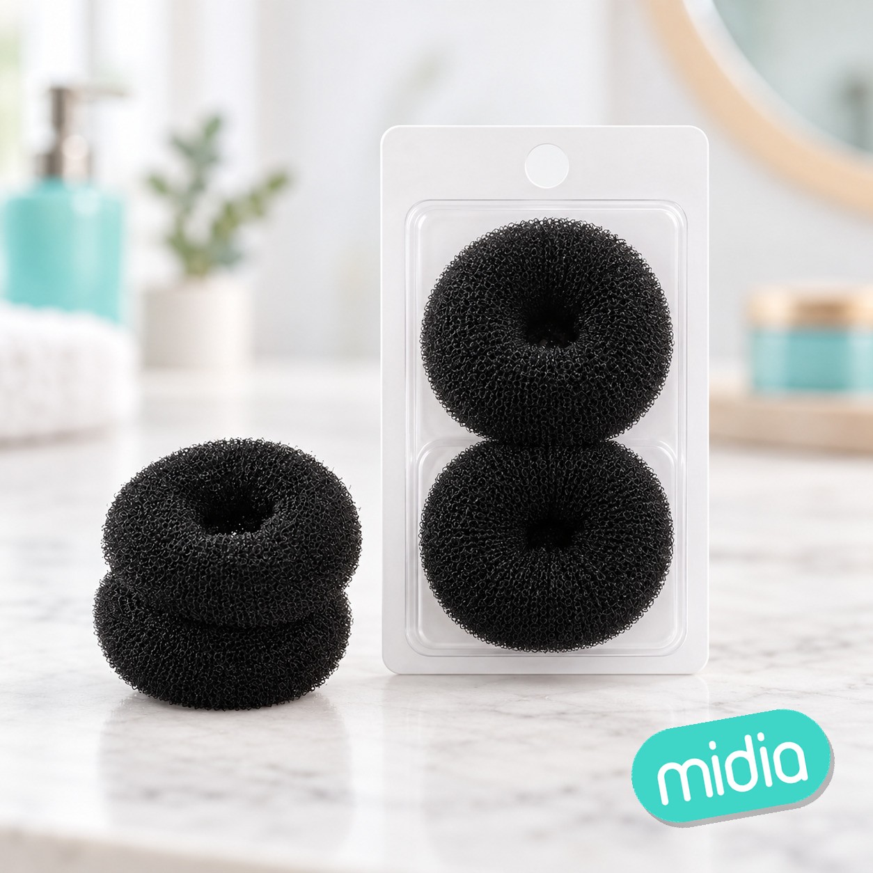 Goma donnut en negro 3g 2pcs