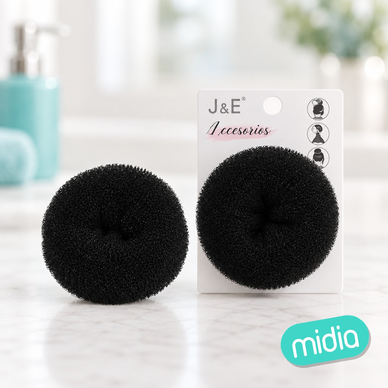 Goma donnut en negro 15g