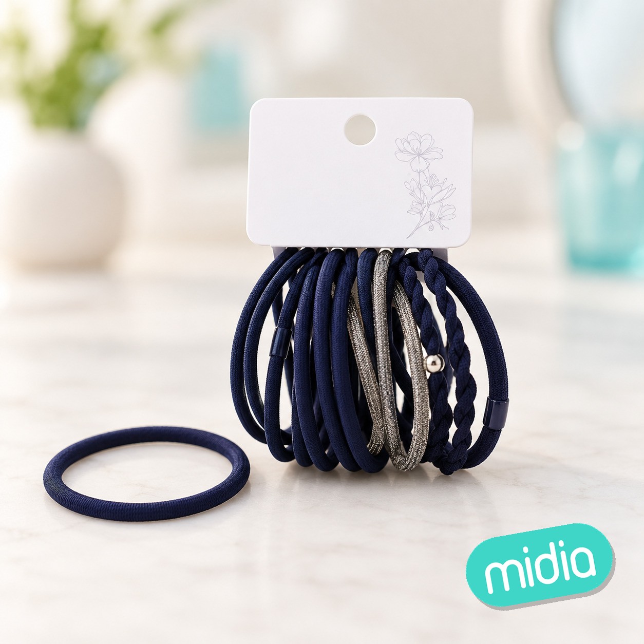 ±7.5cm set de gomas azules