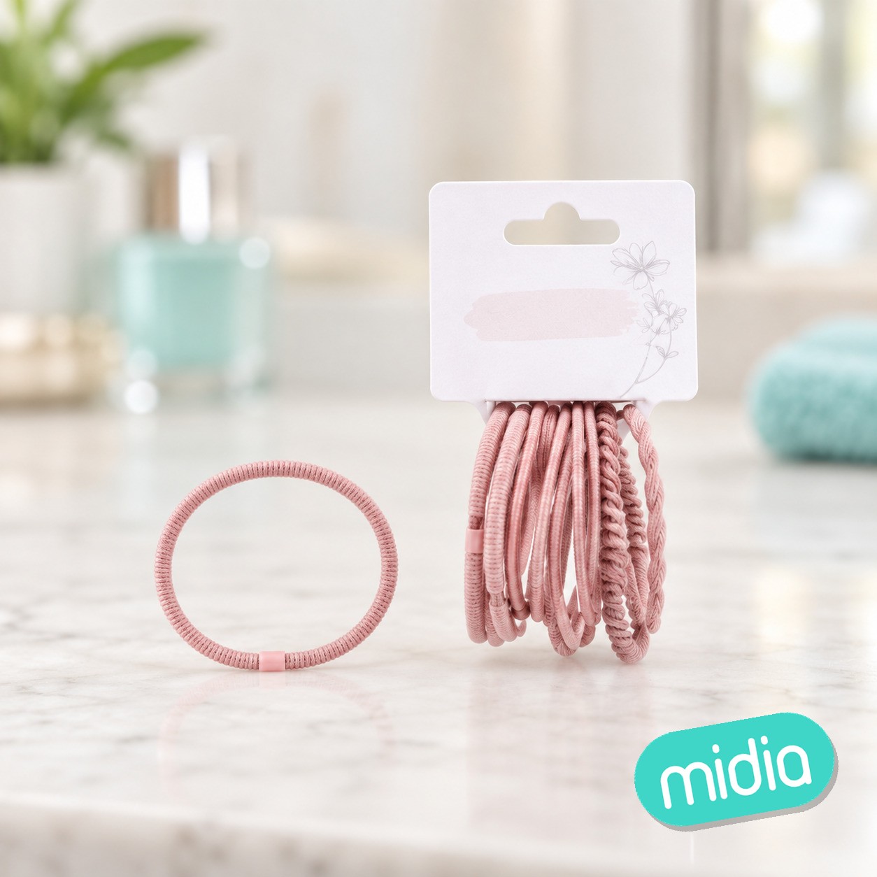 ±7.5cm set de gomas rosas
