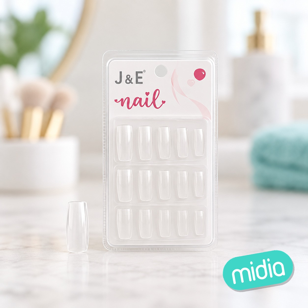 Uñas postizas sin color 100pcs