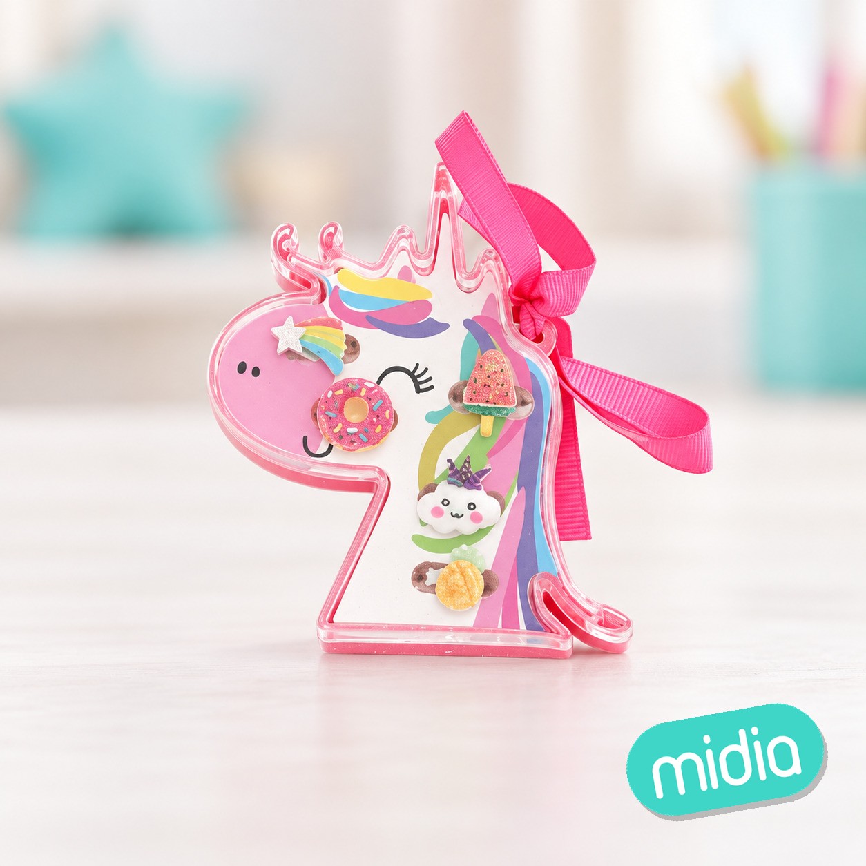 Set de anillos infantiles 5pcs/unicornio