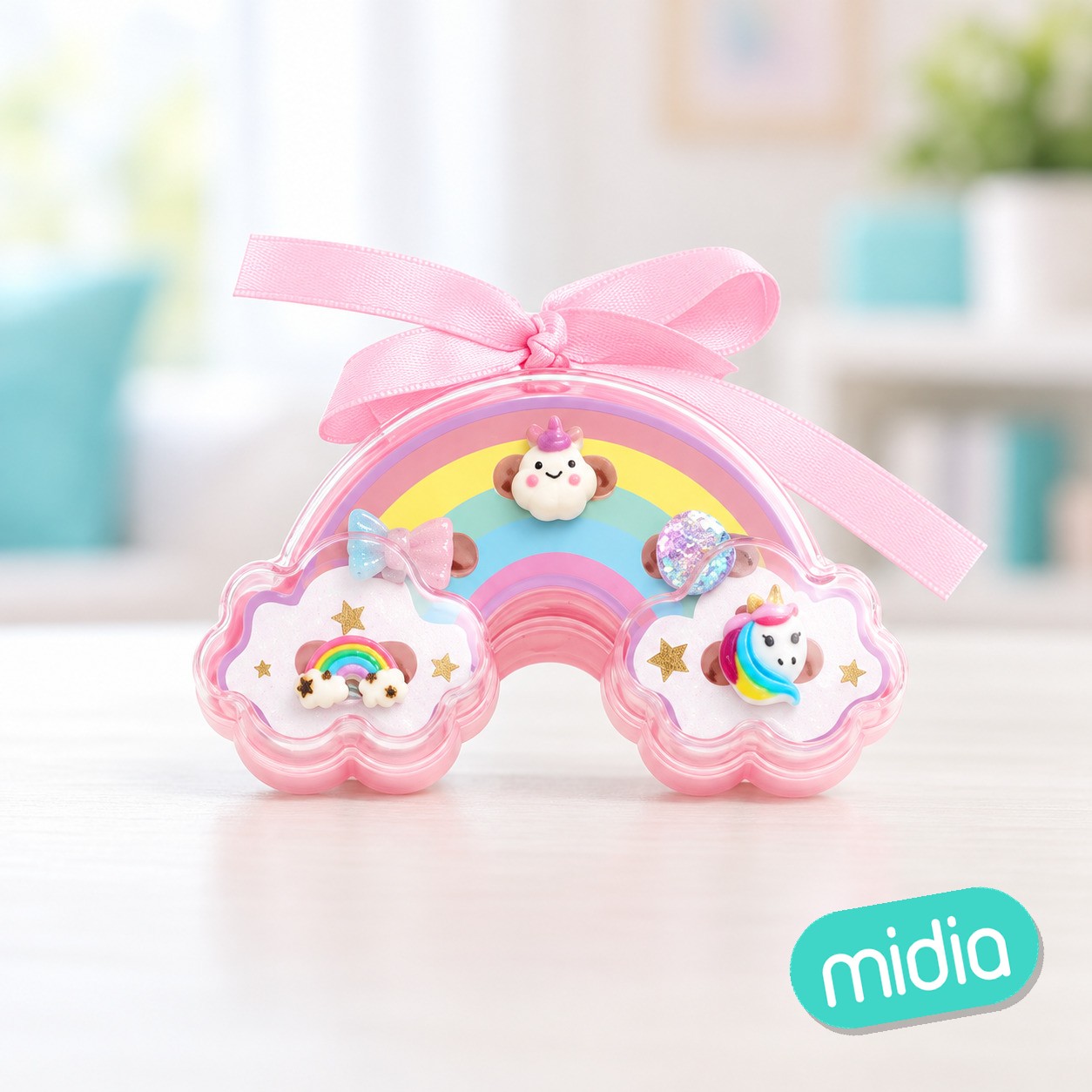 Set de anillos infantiles 5pcs/rainbow