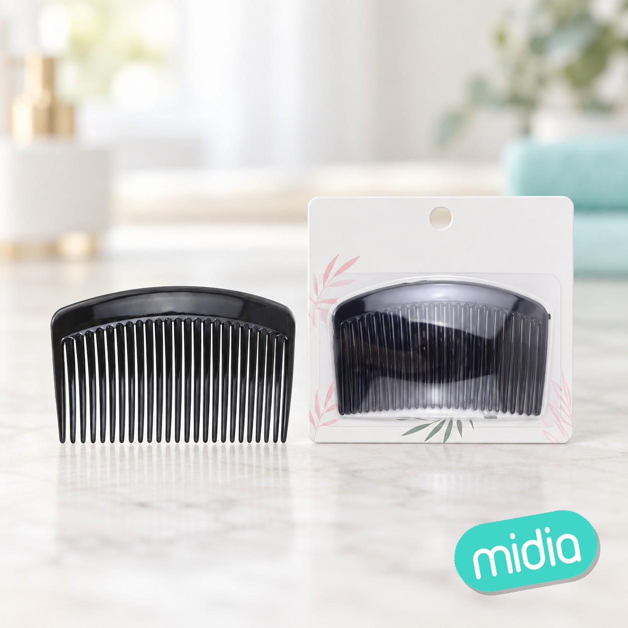 Peineta mixta 25púas 2pcs/84*50mm