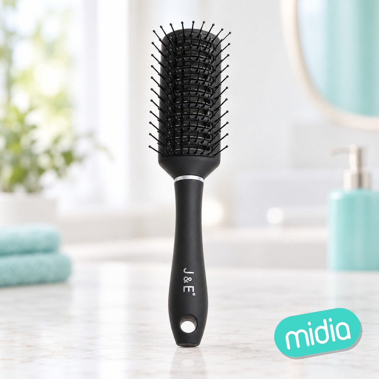 21cm peine en color mate negro